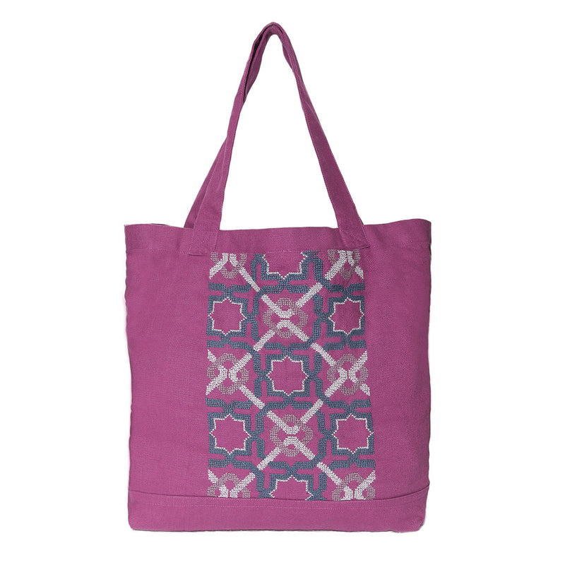 PURPLE CANVAS BAG SDG#10