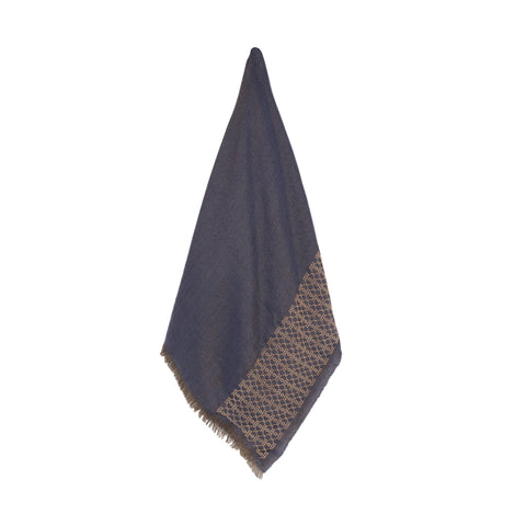 GRAY CASHMERE & SILK SHAWL BEEHIVE