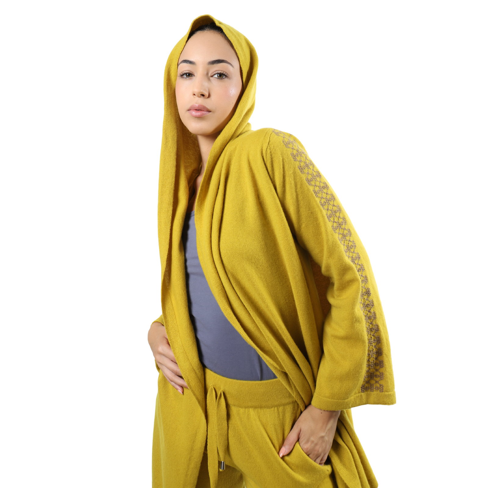 LIME CASHMERE HOODIE | BEEHIVE
