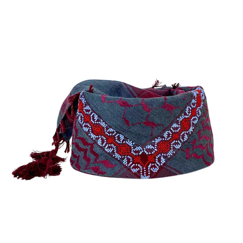MAUVE LINEN SHAWL MARY MAGDALENE