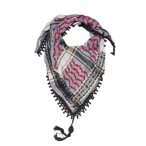 PINK MERINO WOOL & SILK SHAWL IBRAHIM KEFFIYEH