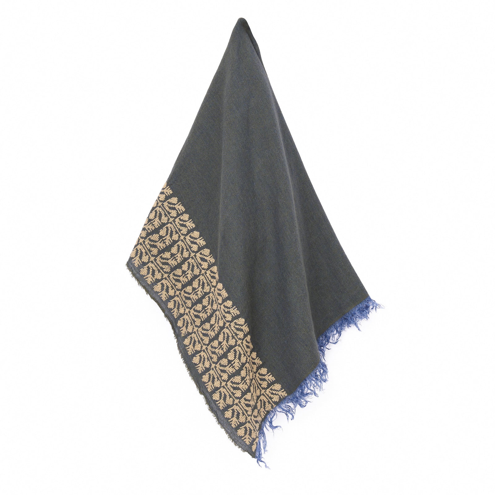 KHAKI LINEN SHAWL LIGHT TAN SINEAD