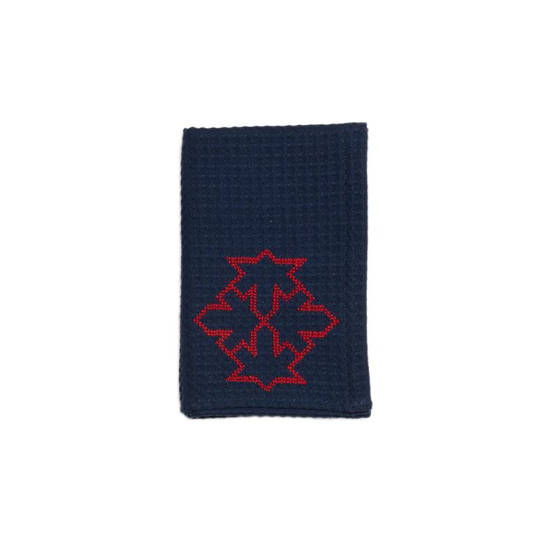 Navy Waffle Cotton